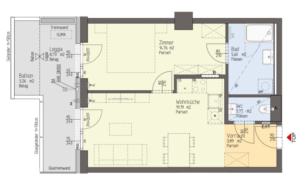 room in apartment
