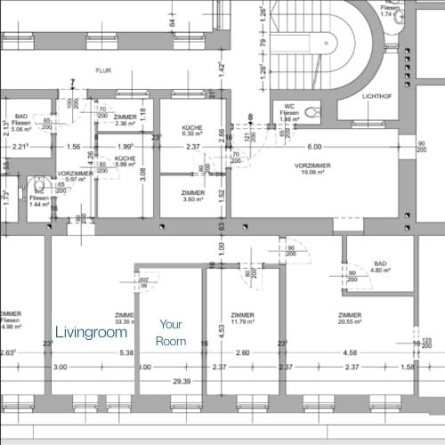 room in apartment