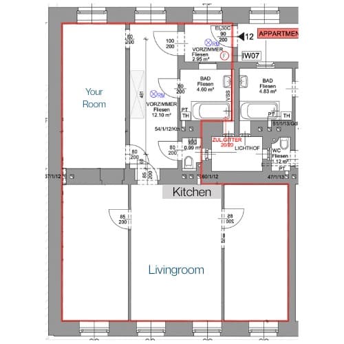 room in apartment
