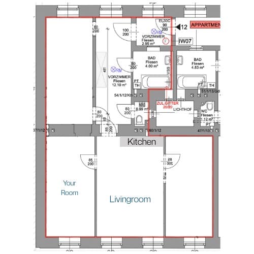 room in apartment
