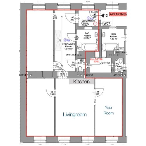 room in apartment